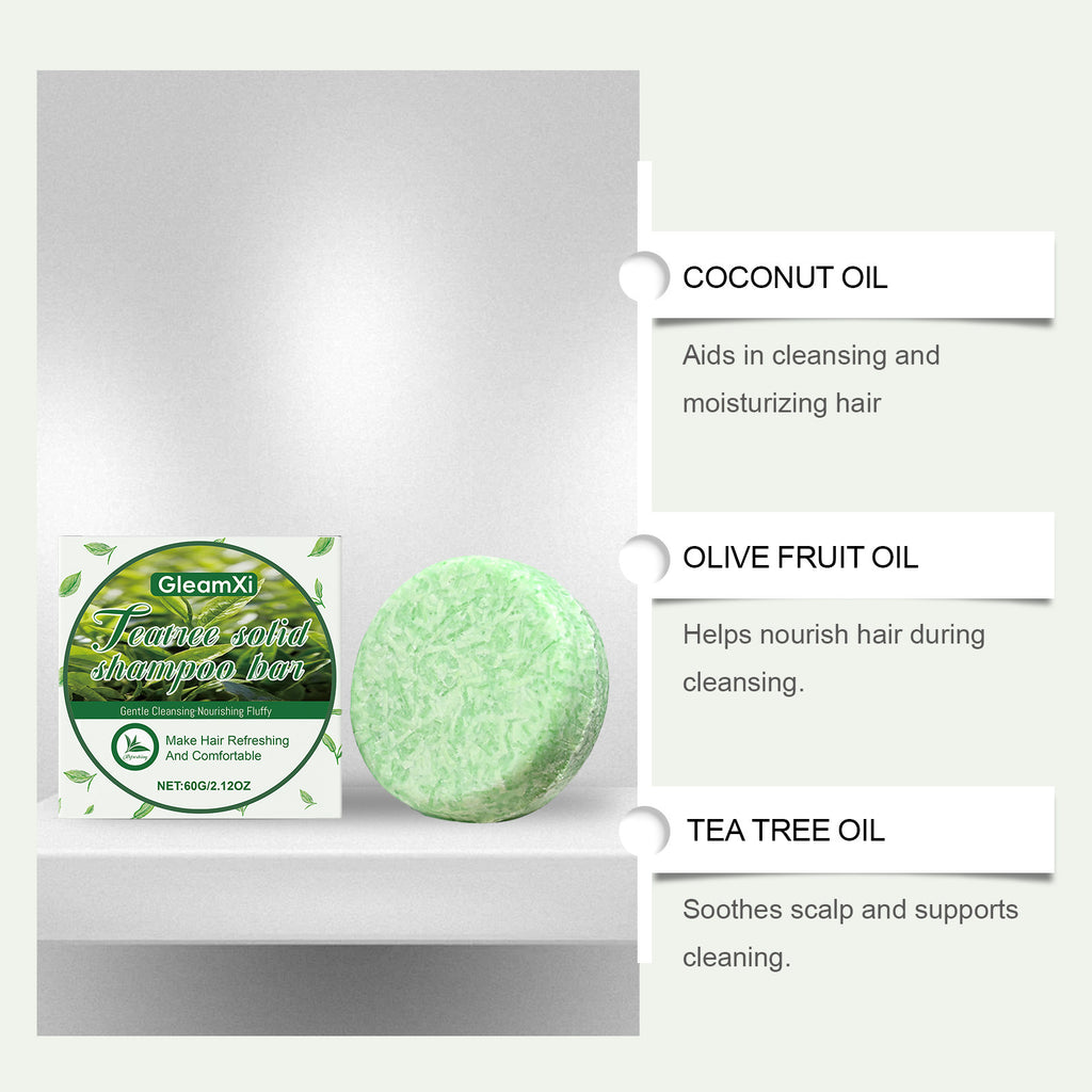GleamXi Tea Tree Solid Shampoo Bar