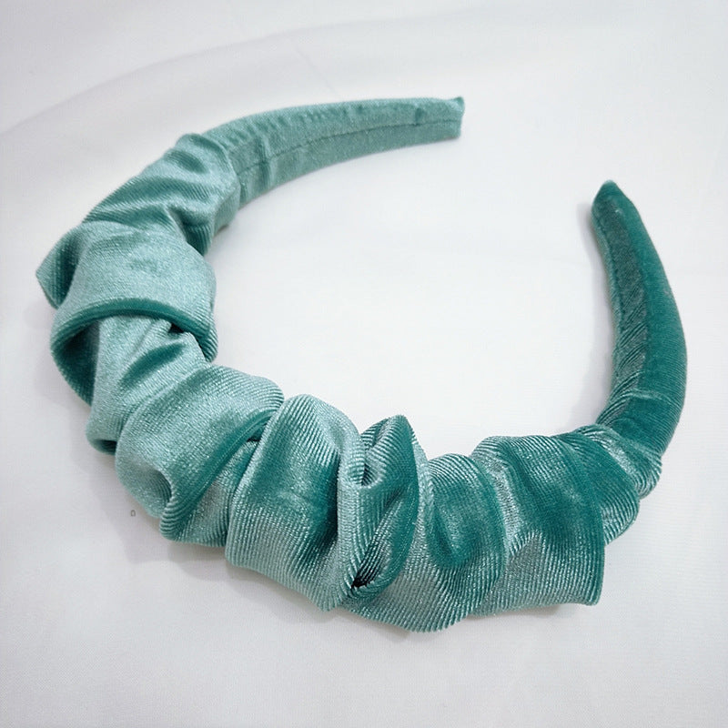 Autumn Winter Women's Wide-brimmed Velvet Headband