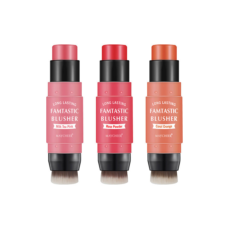 Maycheer Two-in-one Blush Stick Portable Thin And Glittering Special