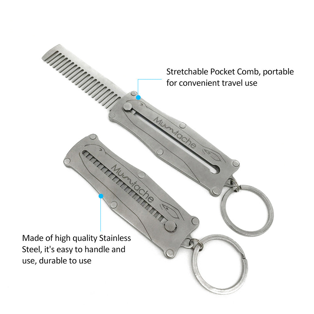 Stainless Steel Telescopic Comb Portable Man