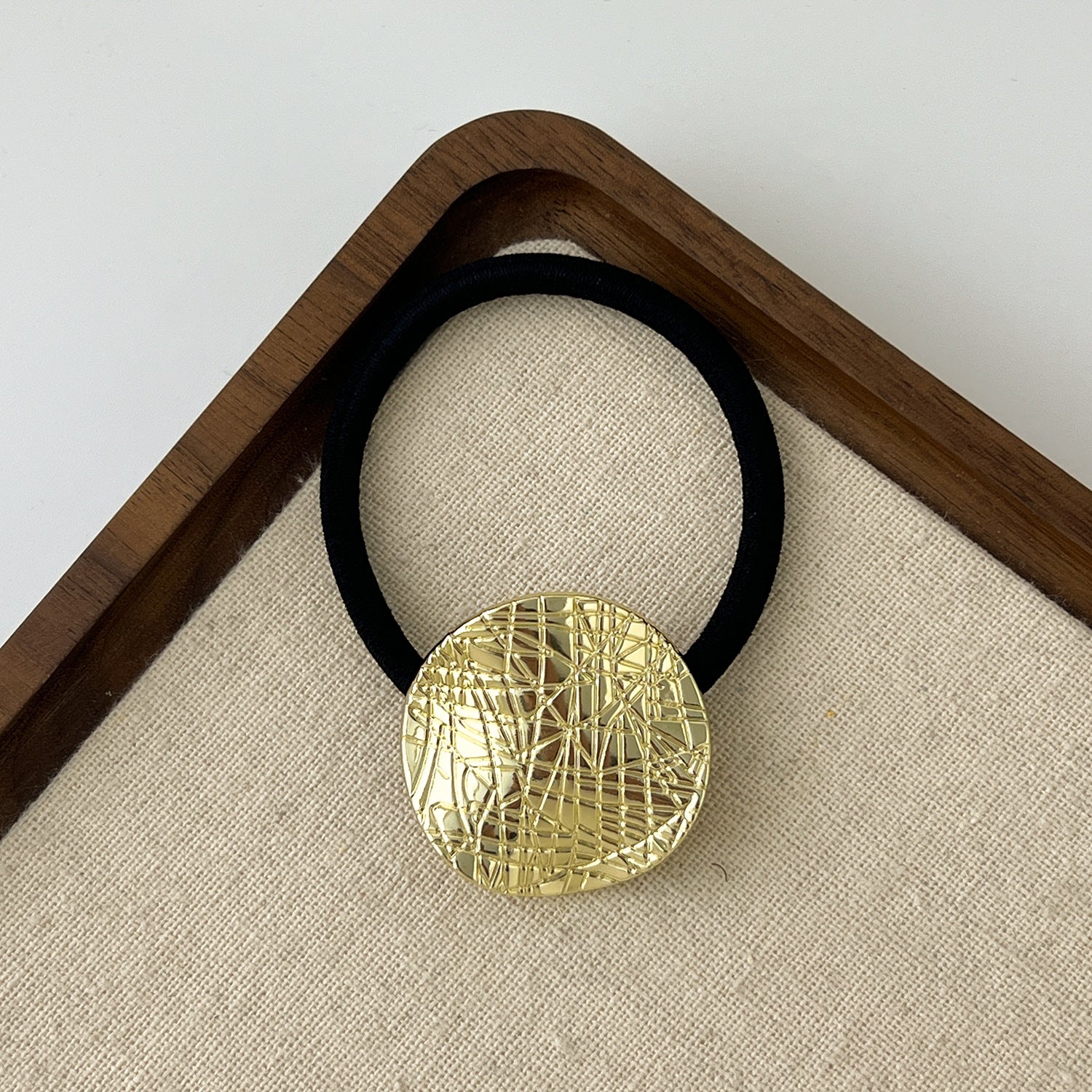European And American Cold Style Geometric Metal Concave-convex Stretch Retro Head Rope