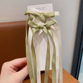 Ribbon Bowknot Long Girl Princess Braided Hairpin
