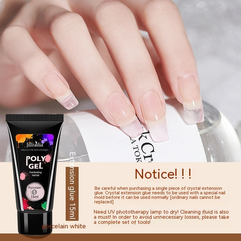 Crystal Extended Glue Nail Beauty UV