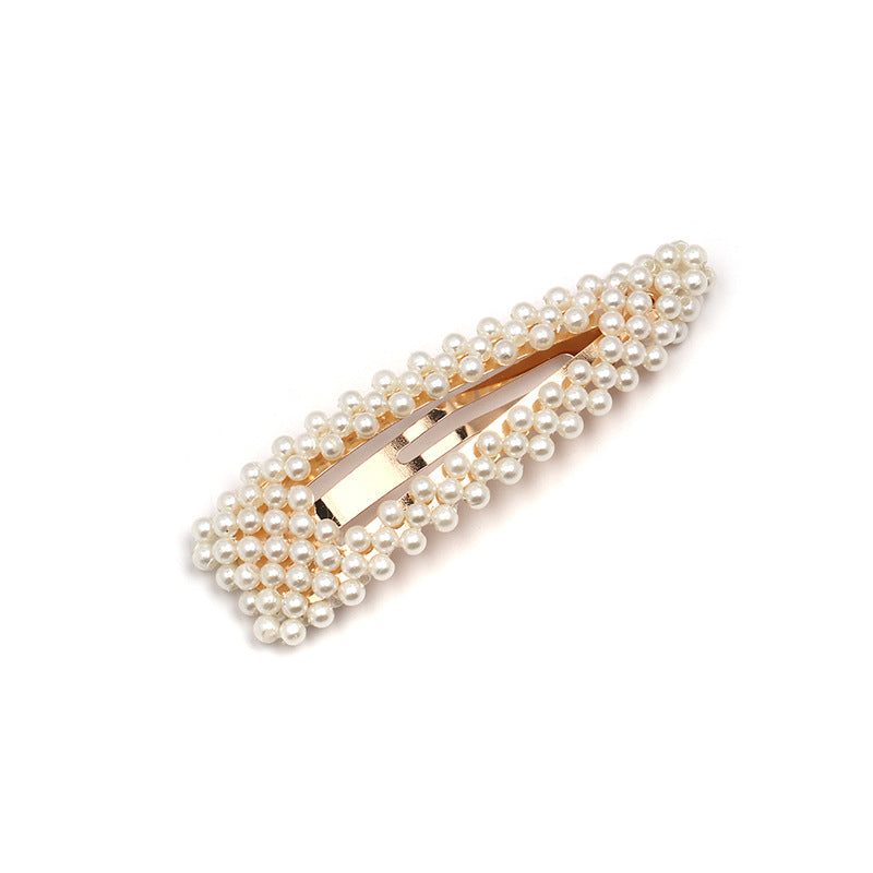 Simple Women's Beautiful Geometric Pearl Hairpin
