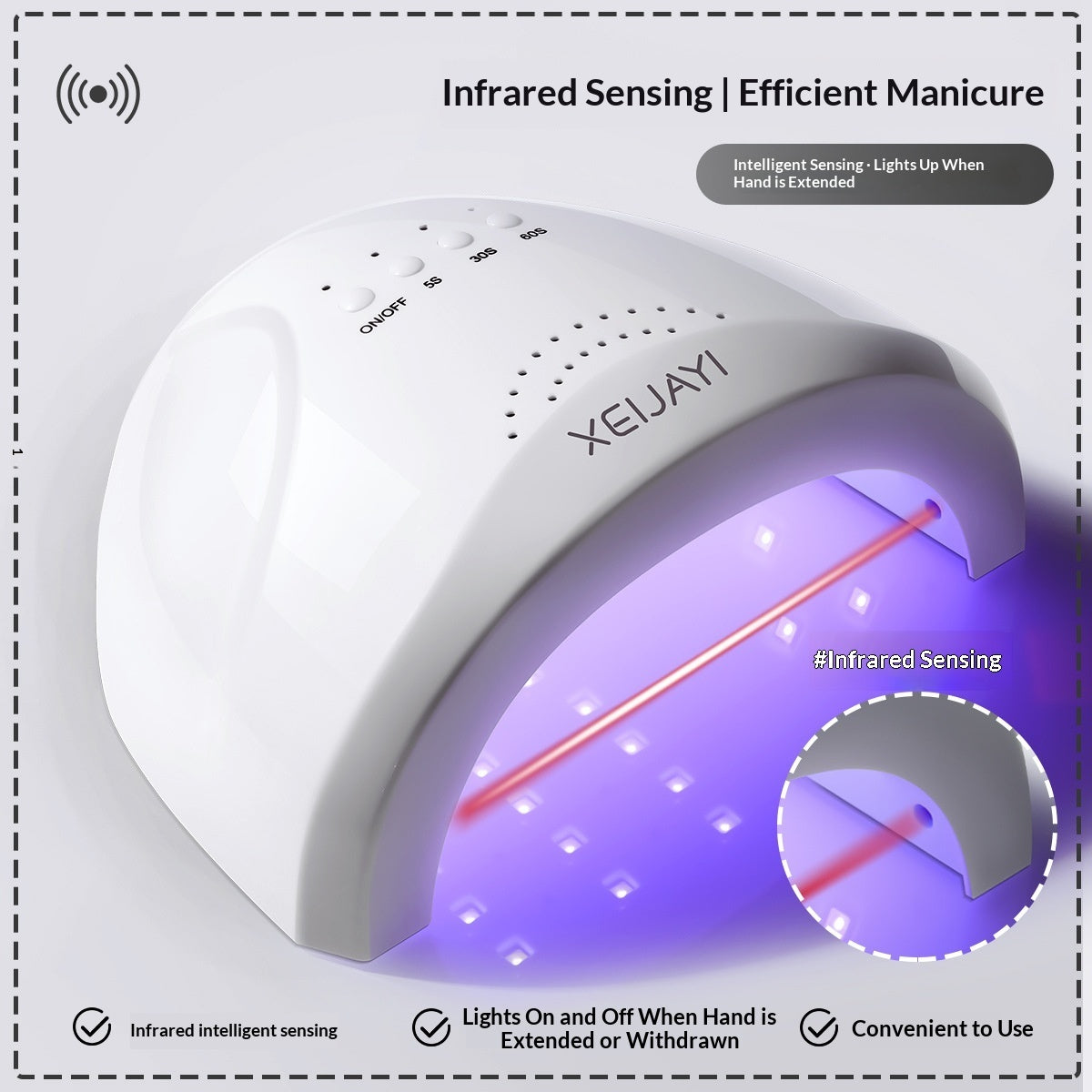 XEIJAYI 48W LED Nail Lamp For Home Use