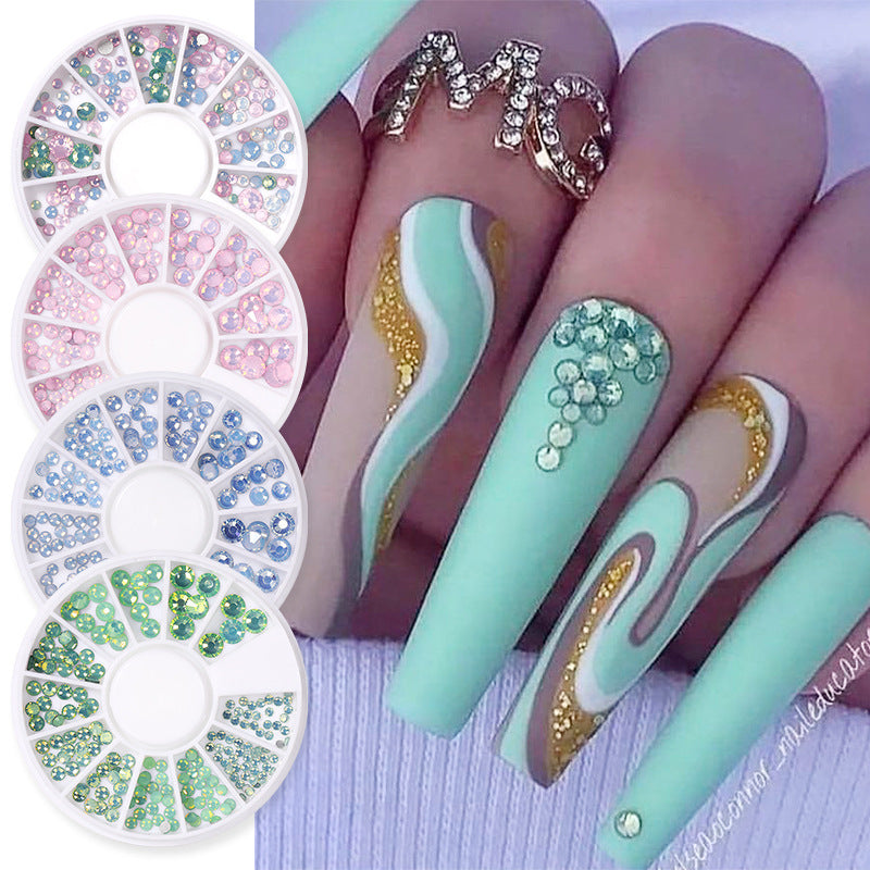 Flat Bottomed Glass Crystal Nail Drill