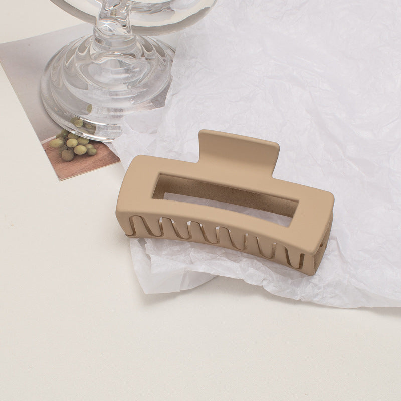 Simple Ins Frosted Cream Plate Hair Clip