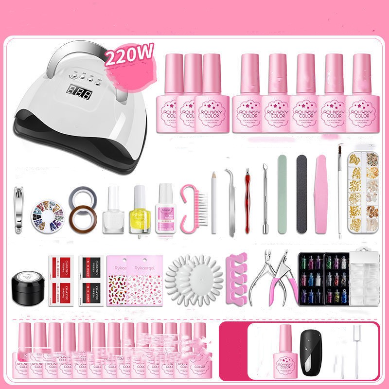 Nail Polish Glue Full Manicure Set Set Of Tools For Beginners Home