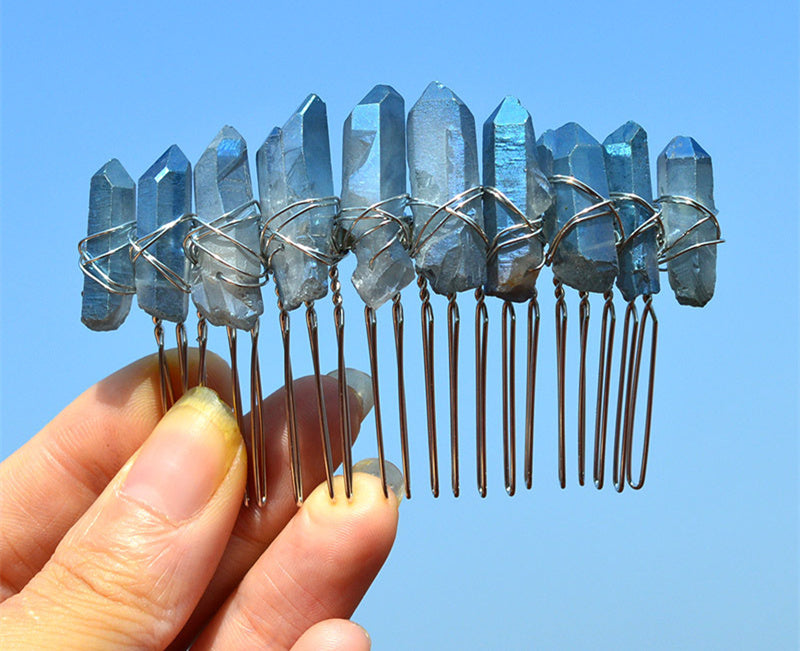 Natural Plated Two Colour 20 Tooth Hair Comb Diy