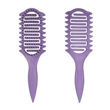 Bounce Curl Defining Styling Comb Dry And Wet Use Hollow Massage Comb Hair Curling Comb