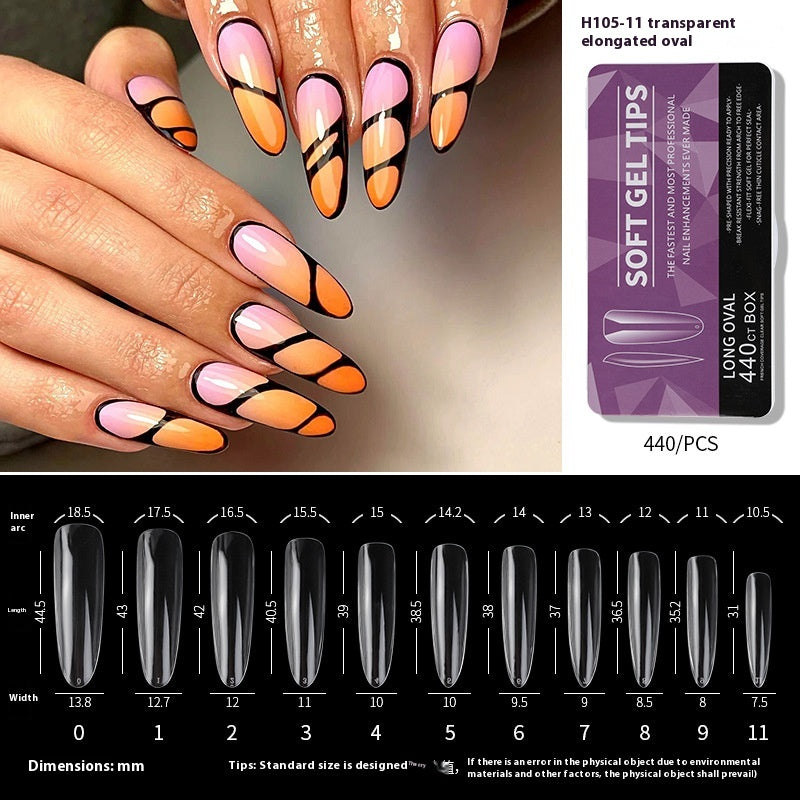 Porcelain White Box Nail Polish Ultra-thin And Scratch Free Matte soft gel tips