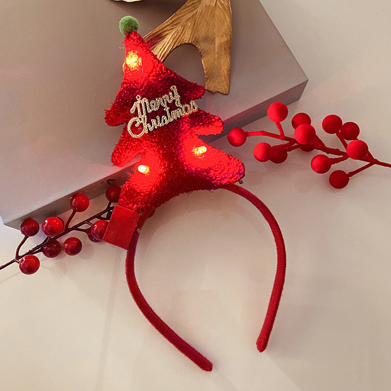 Christmas Antlers Hairband Decoration Plush