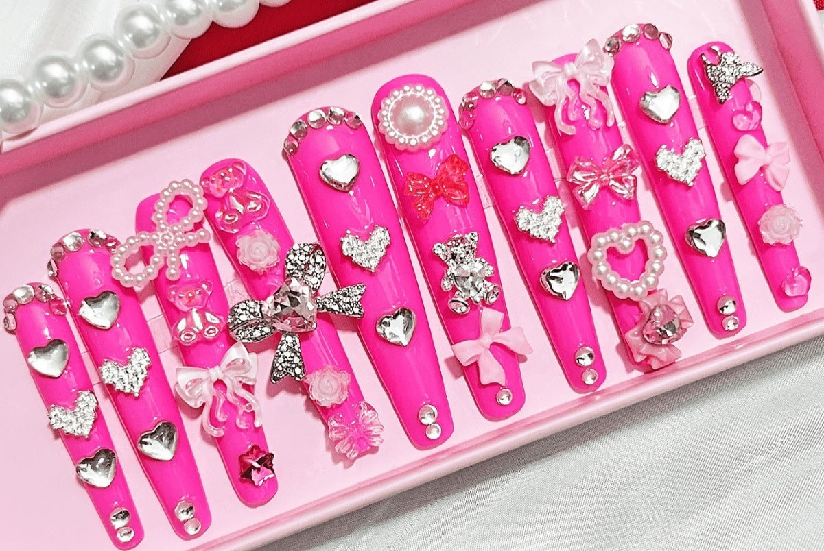 Armor Manicure Handmade Wear Nail Sweet Bow Manicure