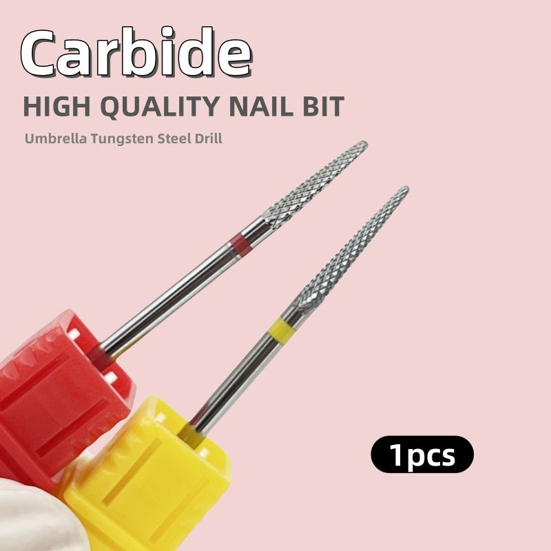 Carbide Nail Art Tungsten Steel Grinding Head Nail Removal Tool