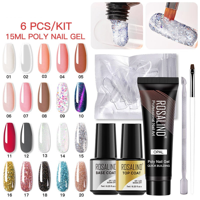 Rosalind Nail Enhancement Crystal Extension Glue Suit
