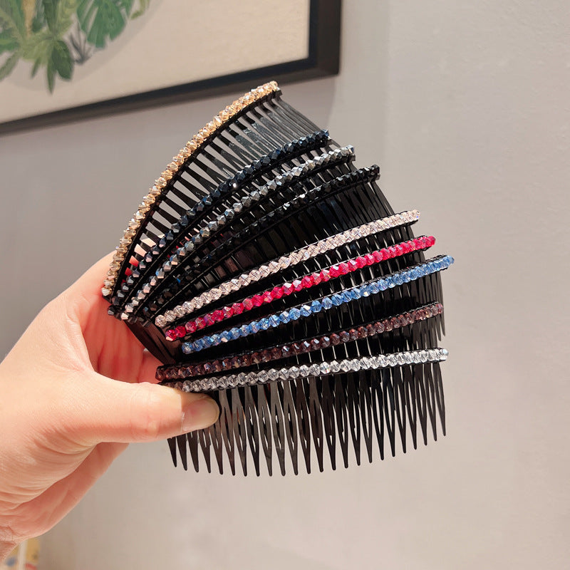 Women's Crystal Hair Comb Organizing Box
