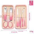 Gradient Color Nail Clippers Suit Stainless Steel Nail Clippers Cuticle Nipper