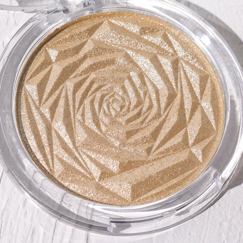 Rose Diamond Highlighter Powder Blush Trimming Palette To Brighten Glitter