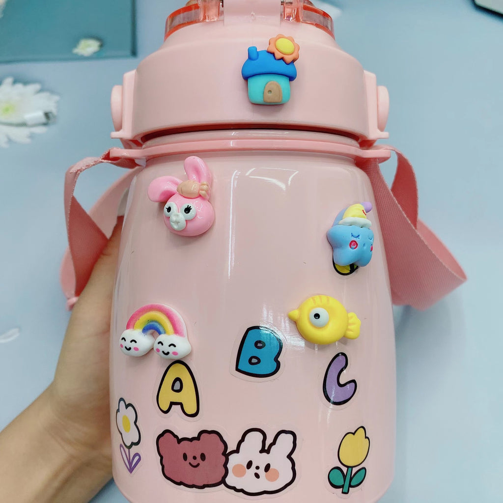 Cup Stickers Cute Cartoon Resin Patch Cream Glue