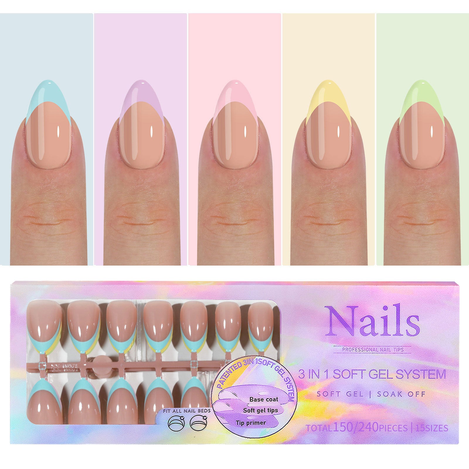 Manicure Wear Nail French Seamless Wear Nail Detachable