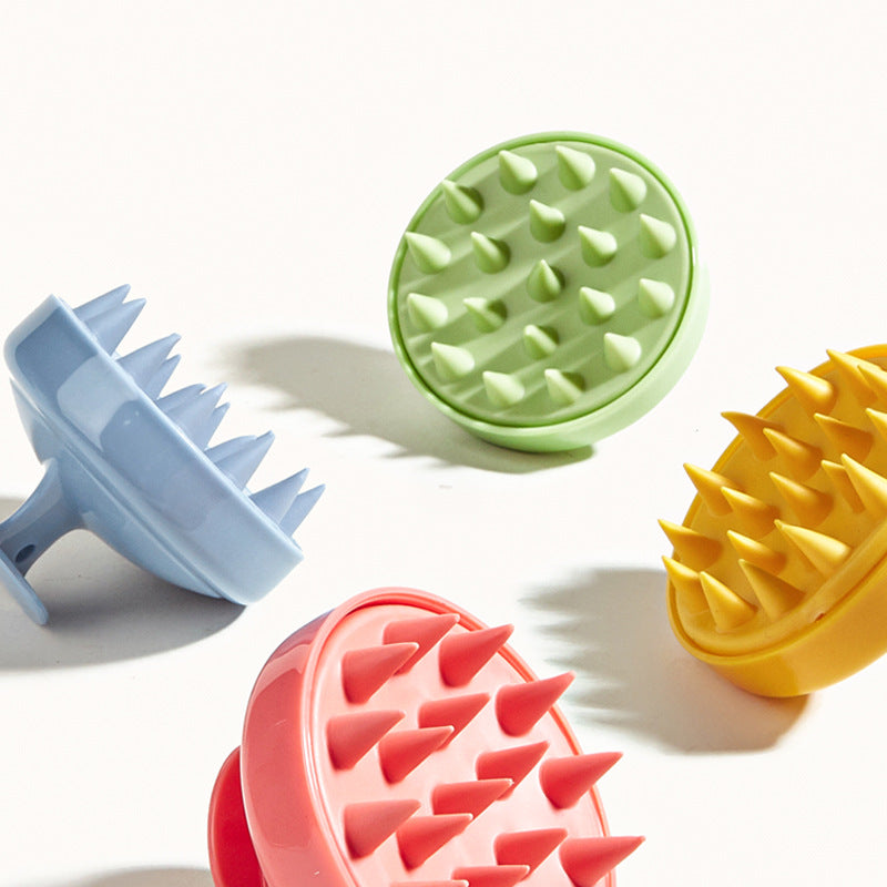 Household Shampoo Comb Multi-functional Wet And Dry Handheld Silicone