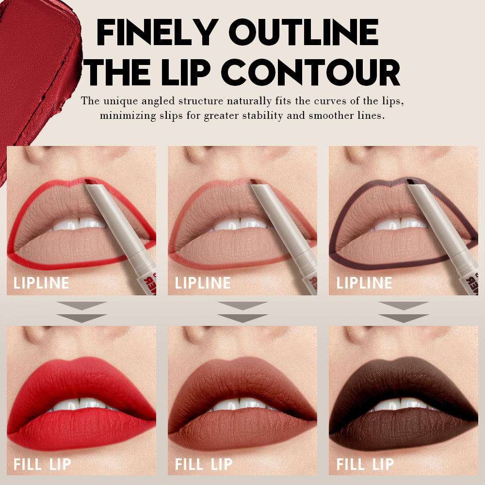Waterproof And Durable Colored Velvet Matte Lip Liner