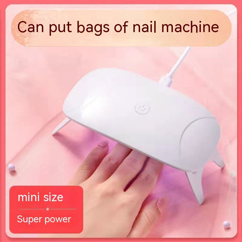 Mini Small Folding Mouse Hot Lamp Handheld Phototherapy Machine Nail Baking Drying UV Curing