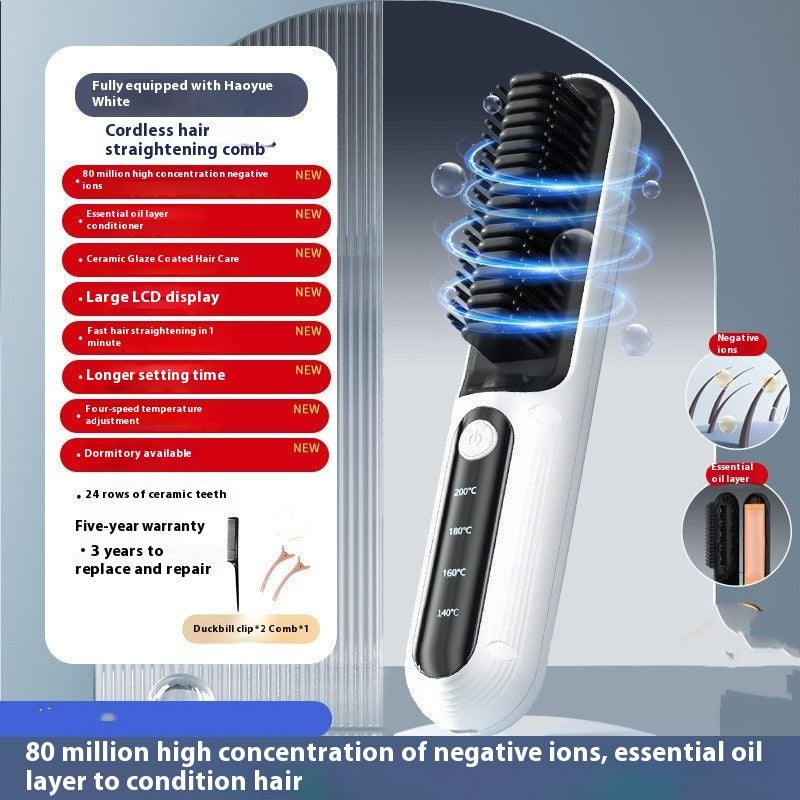 Wireless Straight Comb Anion Fluffy Artifact