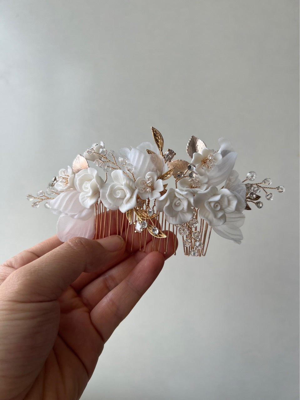 Bride Headwear Hair Comb Crystal