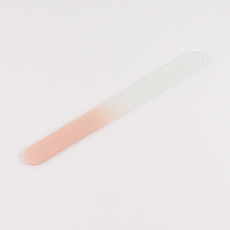 Polished Manicure Implement Gradient Glass Nail File Single