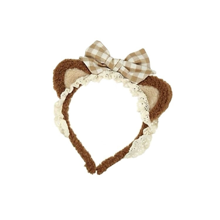 Internet Celebrity Face Wash Mask Special Plush Headband