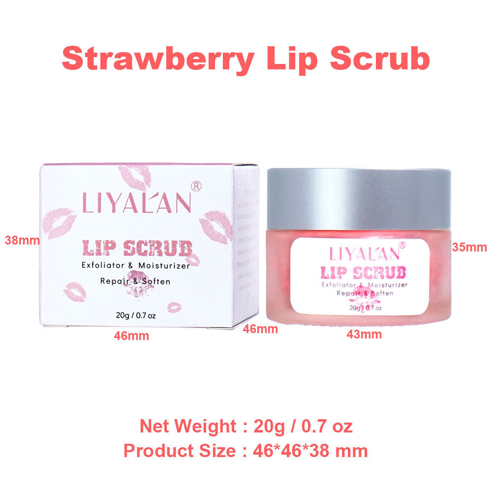 Strawberry Lip Scrub Cream Exfoliator Mild