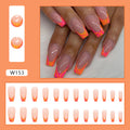Mid-length Smudges French Nail Sticker
