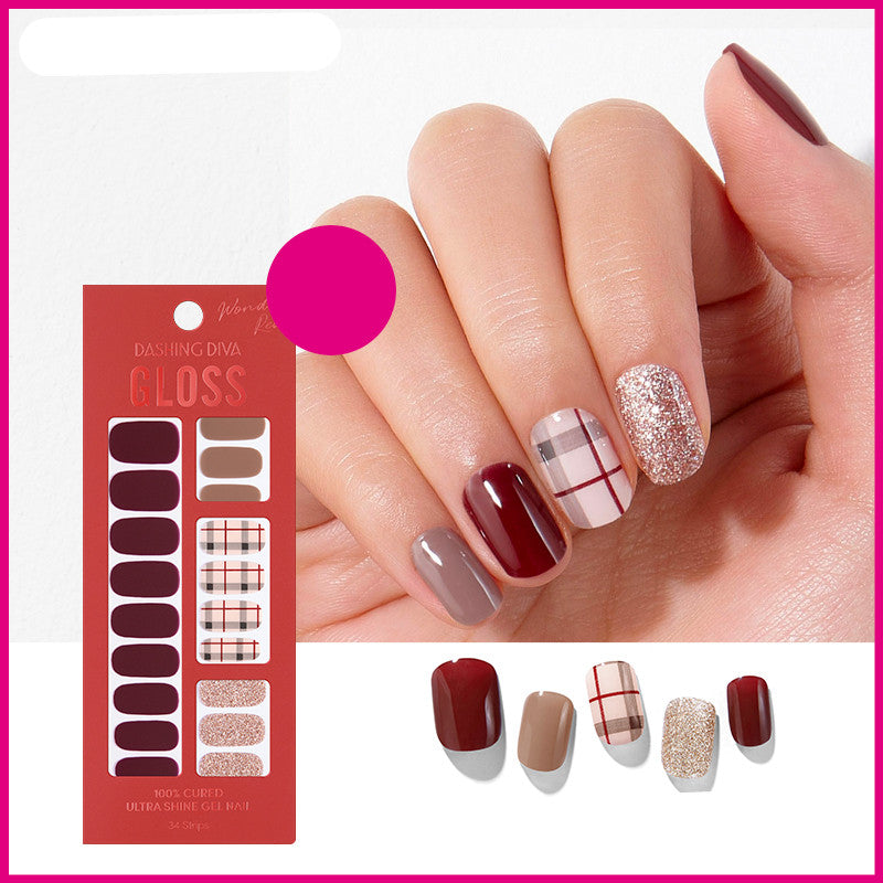 Dashing Diya Gloss Nail Art Nail Sticker Patch Star Same Style No-Bake Wearing Nail Polish