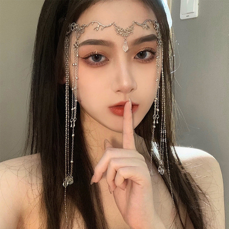 Fashion Water Drop Long Tassel Hairpin