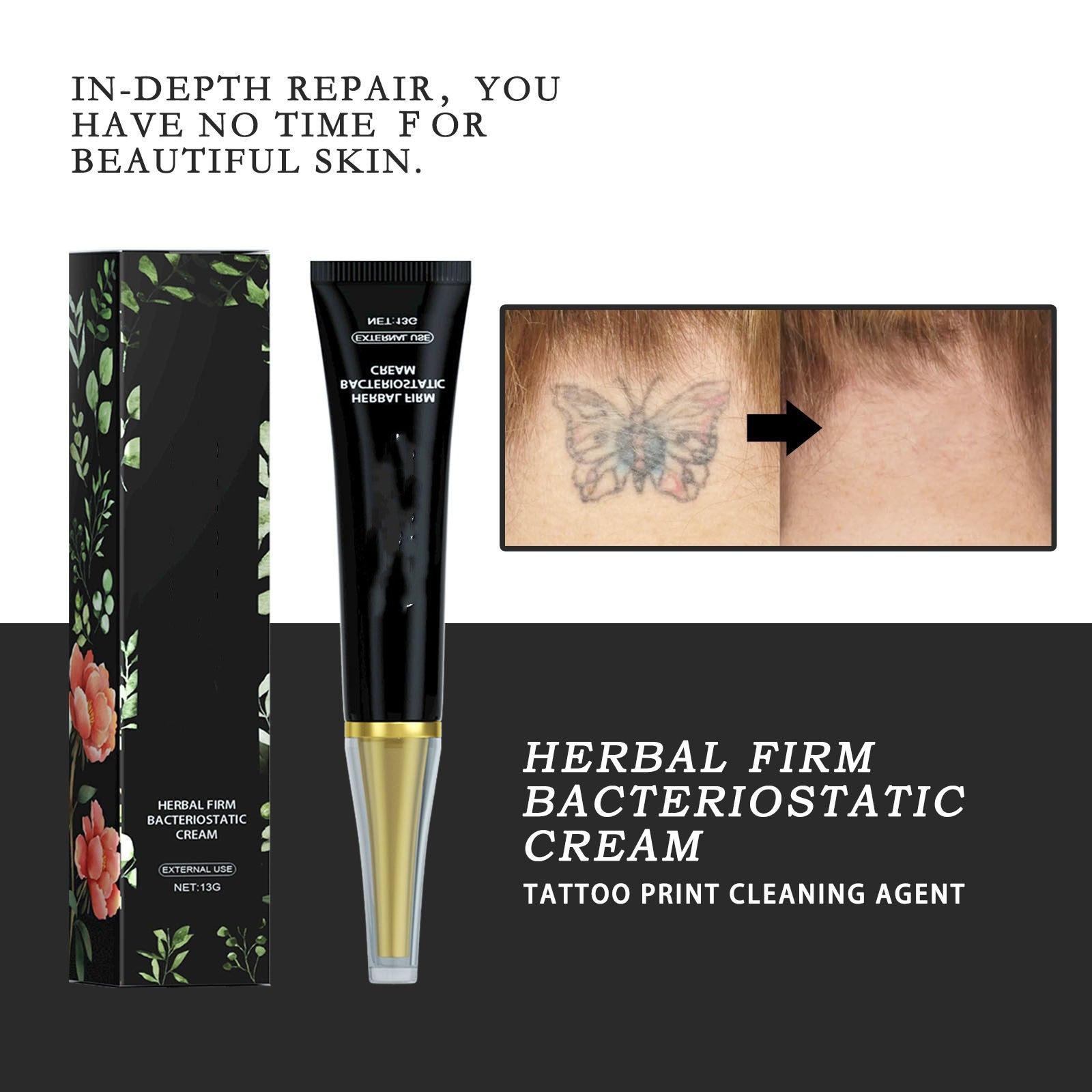 Tattoo Cleaning Cream Decolorizer Quickly Removes Eyeliner Marks