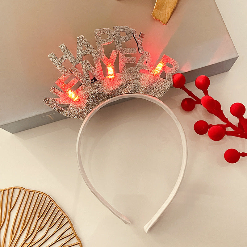 Christmas Antlers Hairband Decoration Plush