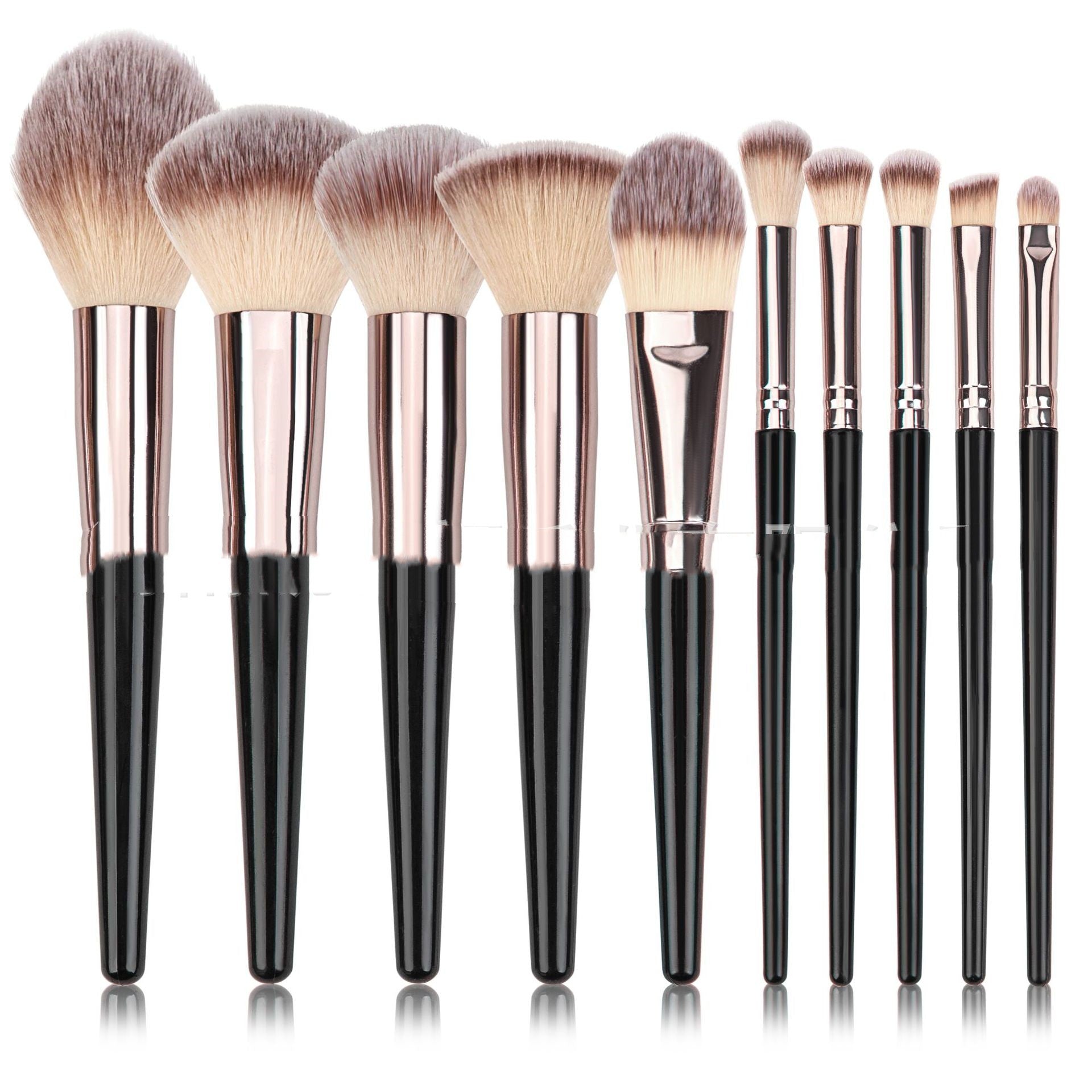 Black Makeup Brush Suit Powder Foundation Brush Eye Shadow