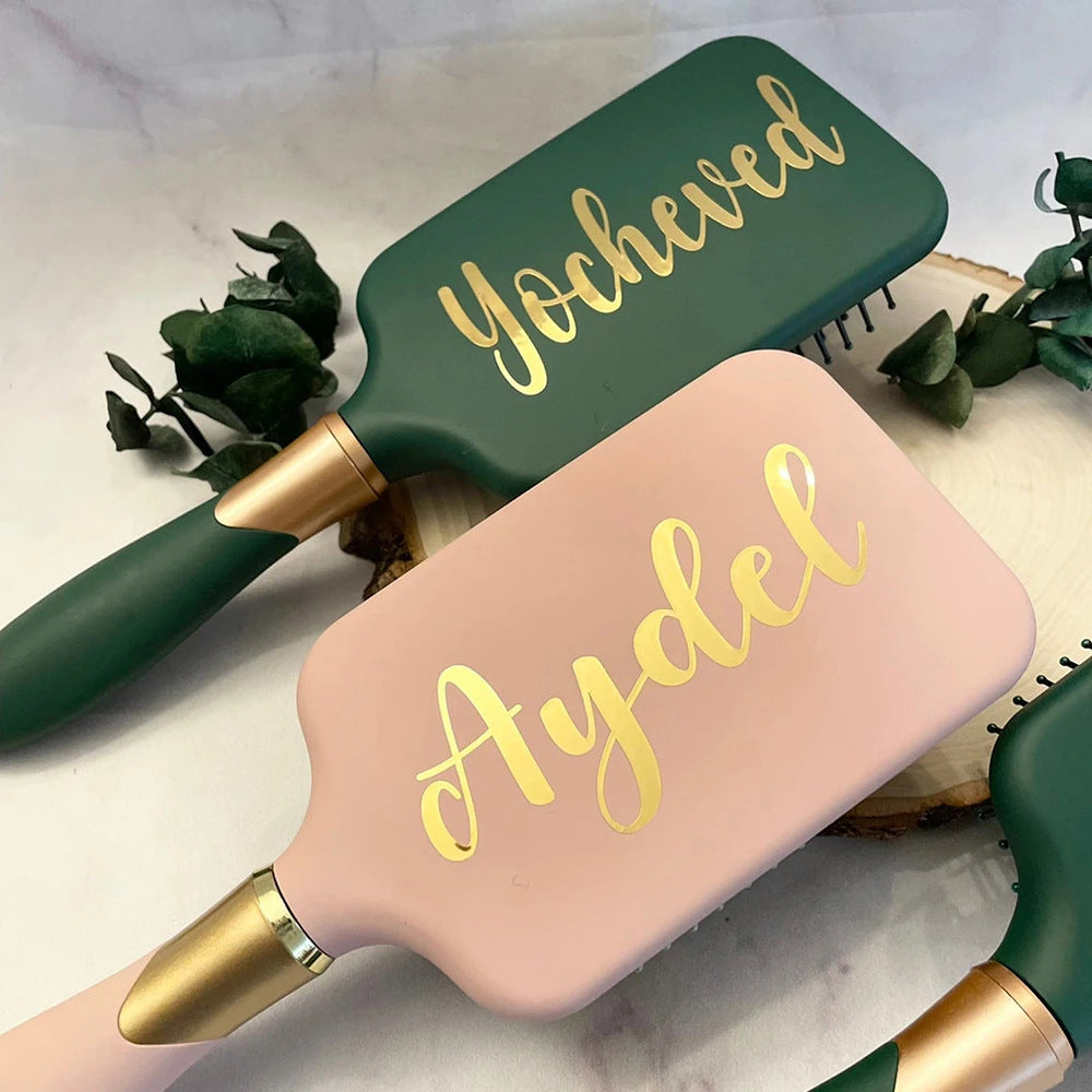 Personalized Sticker Cushion Comb For Volumizing