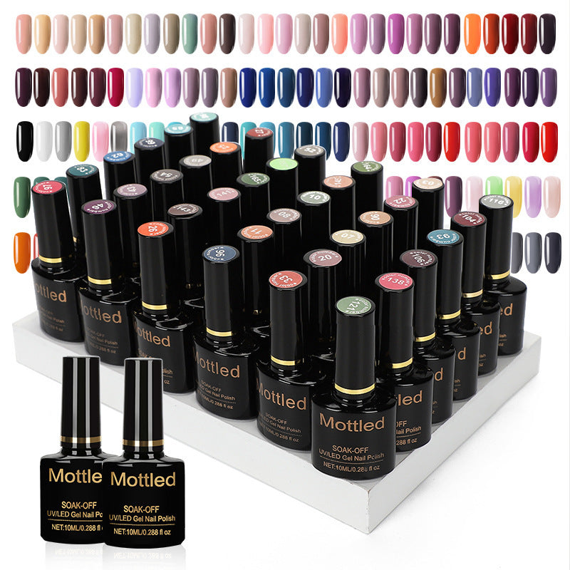 Mottled Nail Color Glue Solid Color Nude Phototherapy Polish Gel