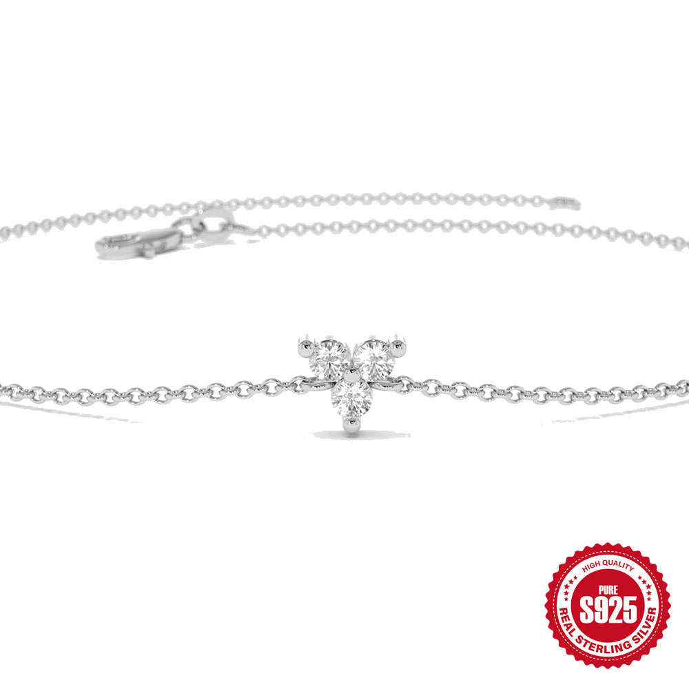 Triangle Studded Diamond Classic Foundation Versatile Temperament Bracelet