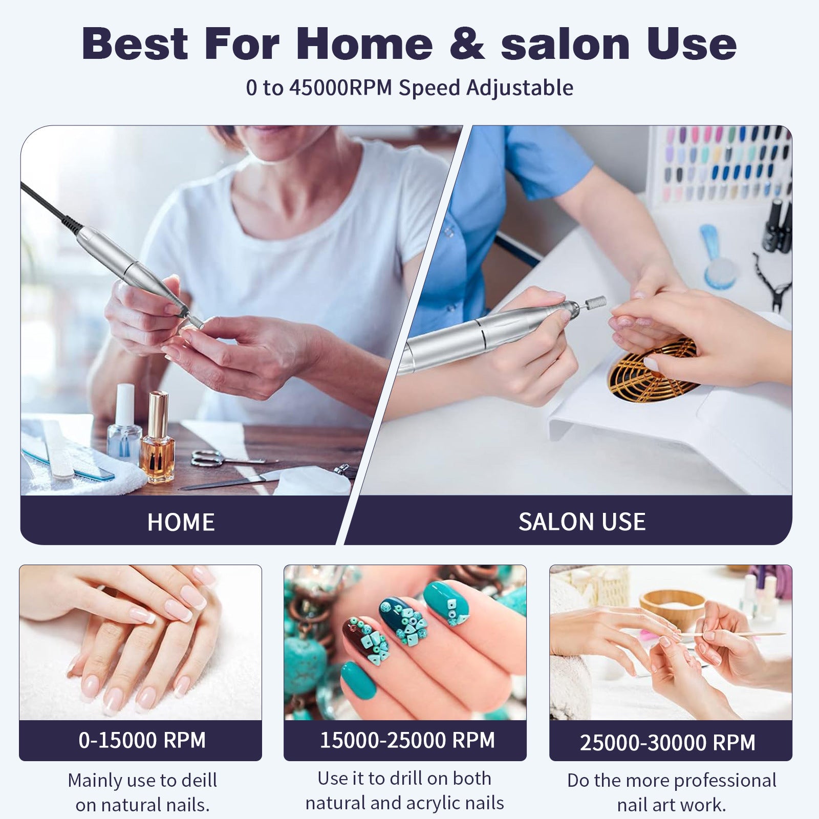 Professional Nail Beauty Polish Removing Grinding Machine Charging Portable