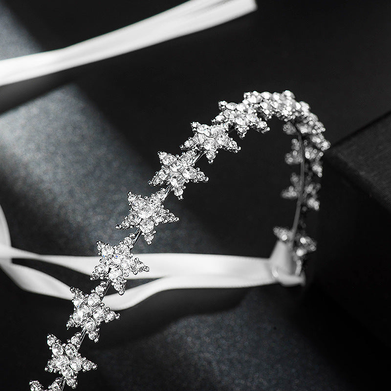 Hairband Crown Bridal Veil Formal Dress Modeling Peishi