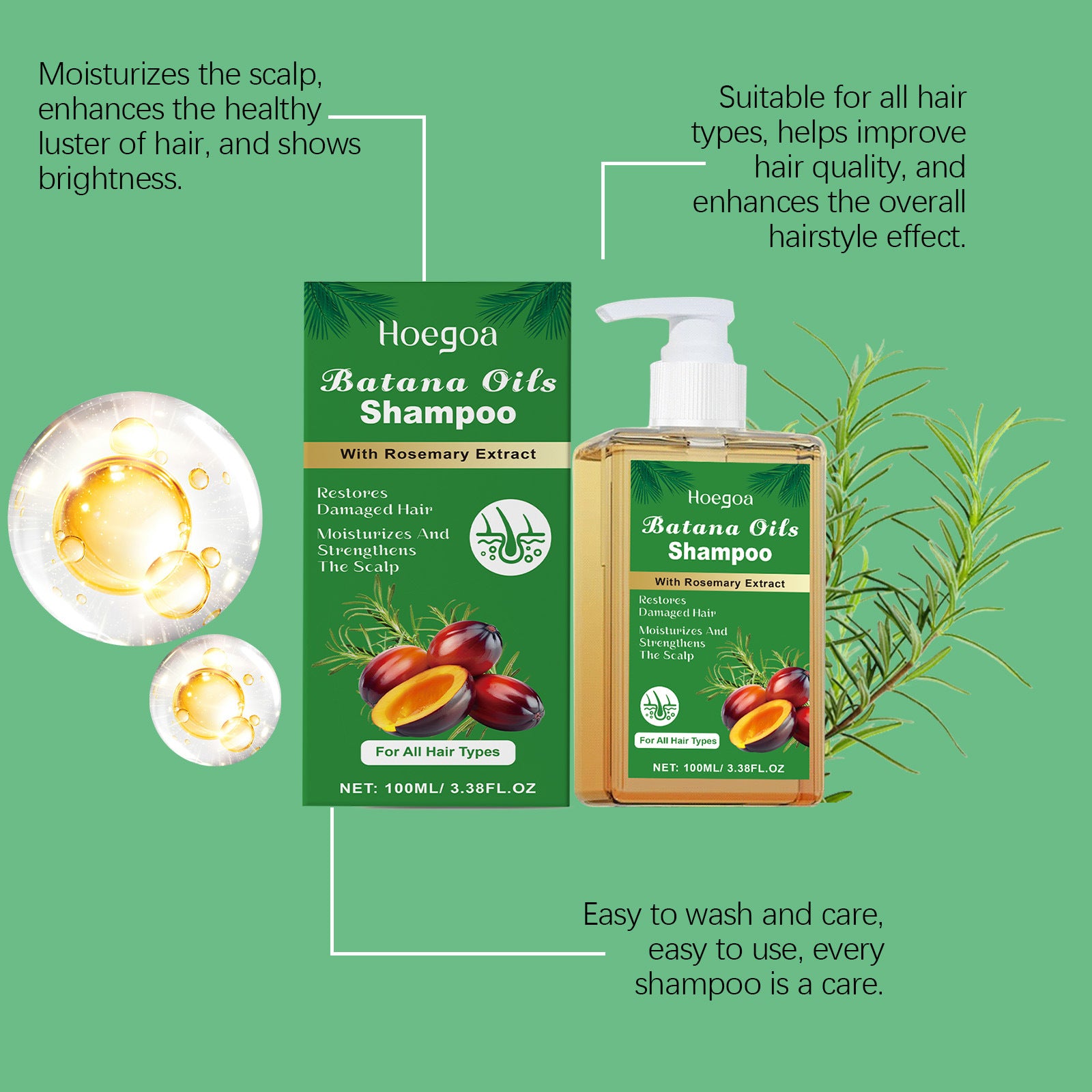 Hair Care Cleansing Shampoo Smooth Rosemary