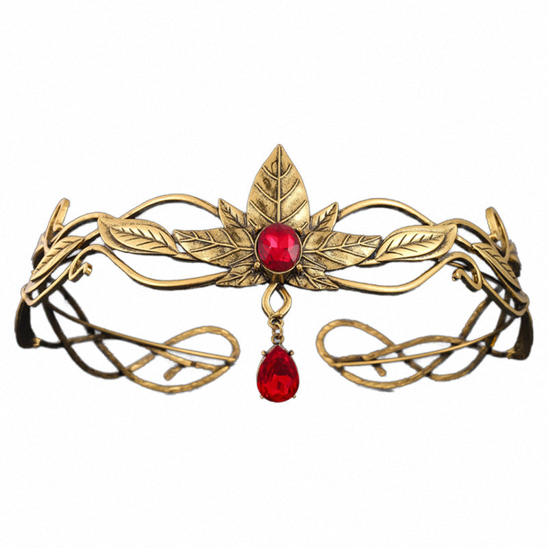 European And American Headdress Alloy Vintage Leaves Headband