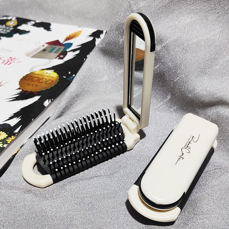 Folding Compact Portable Airbag Lens Removable Massage Comb