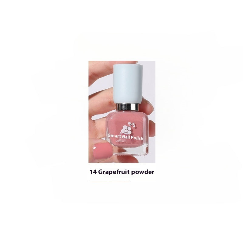 Wutering Water-based Quick-drying Baking-free Long-lasting Tearable Popular Color White Fragrance-retaining Nail Polish