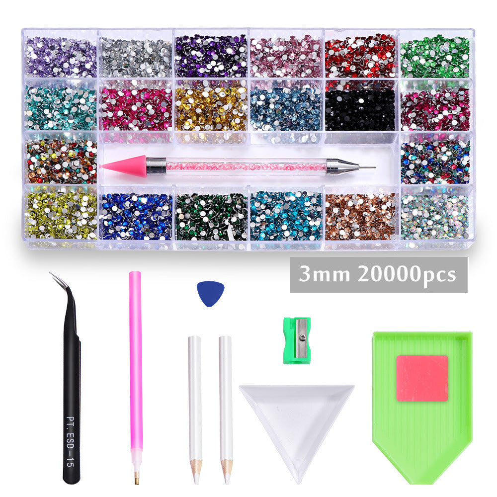 Nail Ornament 3 Mm20 Grid Boxed Jewelry Accessories
