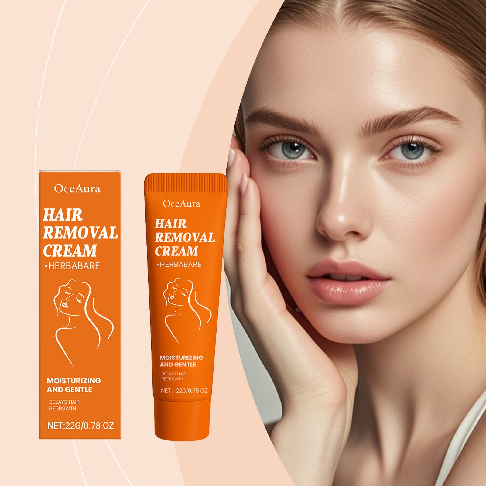 Gentle Facial Hair Removal Cream Daily Cleansing