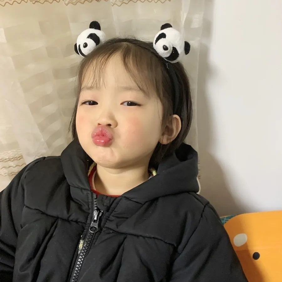 Cute Cartoon Plush Panda Headband Hair Accessories